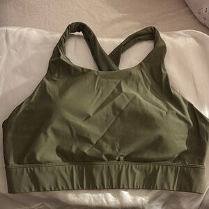 Fabletics green sports bra